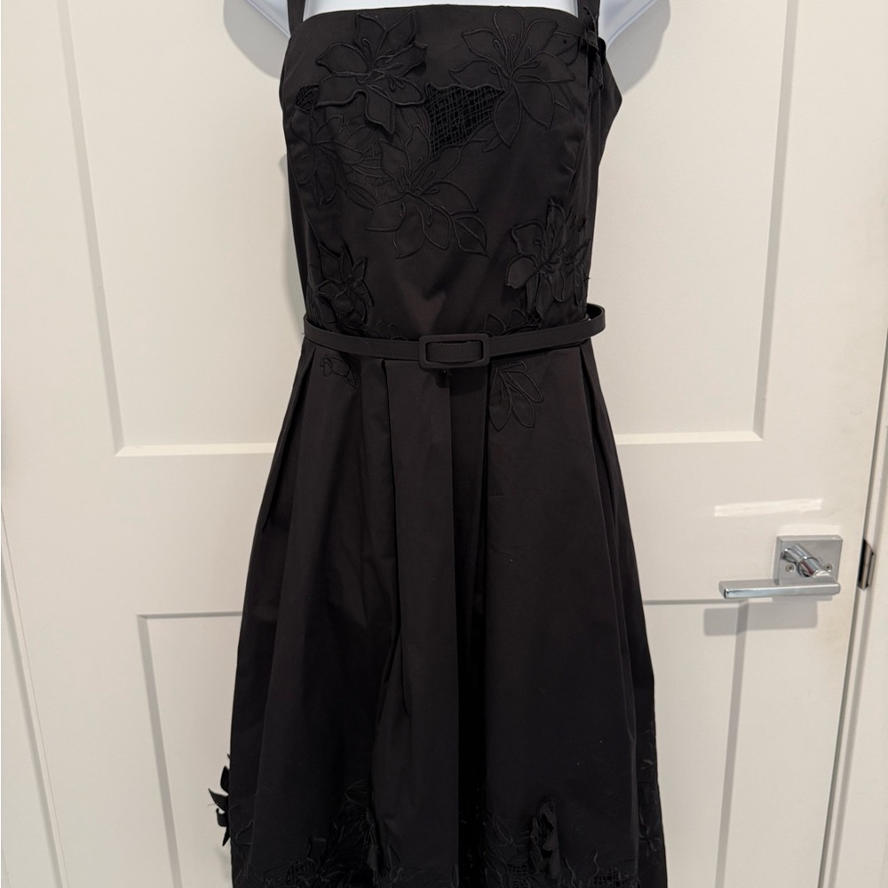 White House Black Market Black Midi Dress